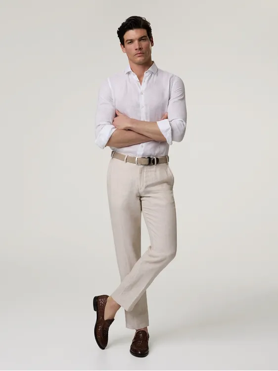 Leinen Chino im Regular Fit PARMA