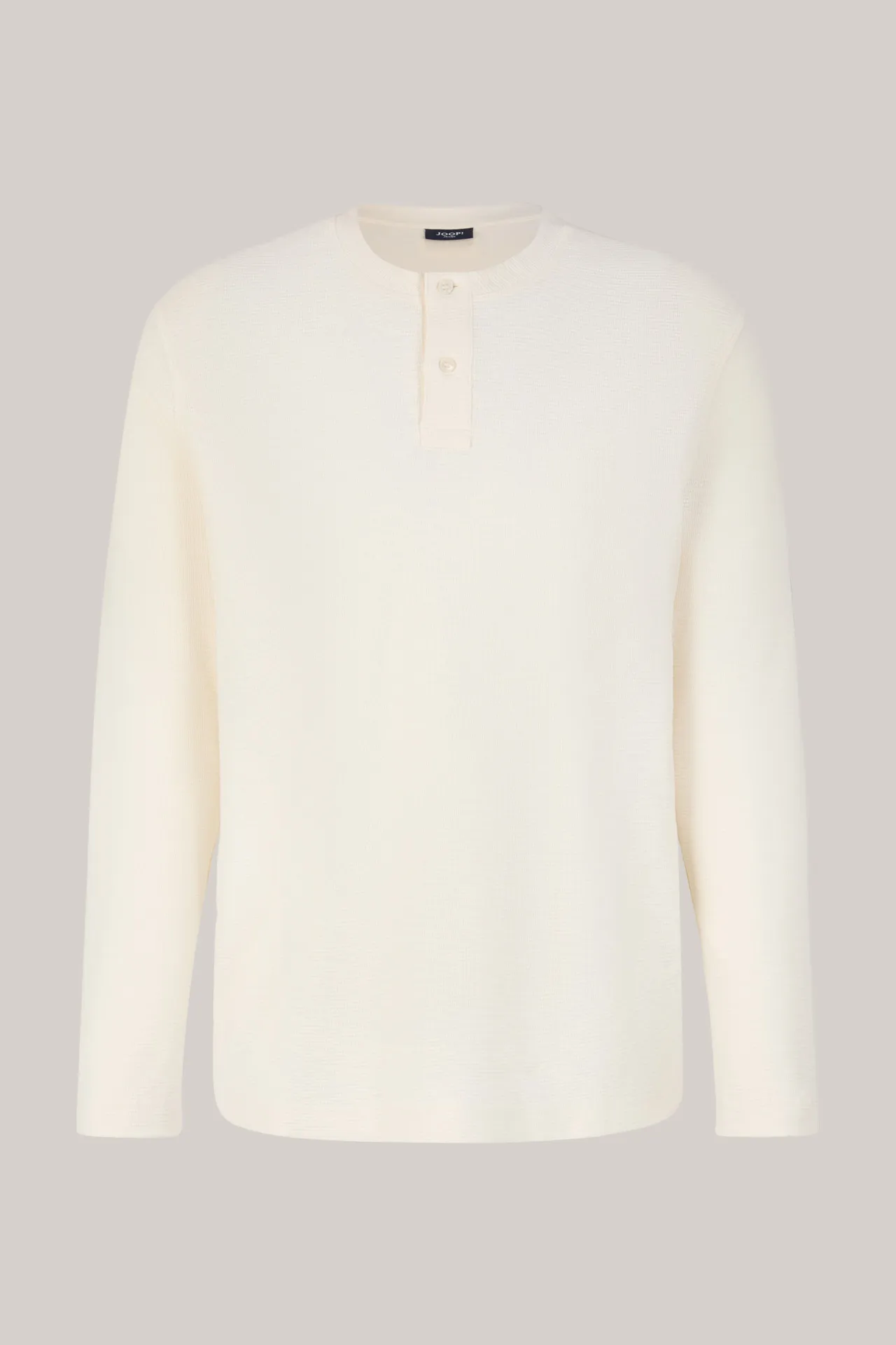 Longsleeve Iram in Natur strukturiert